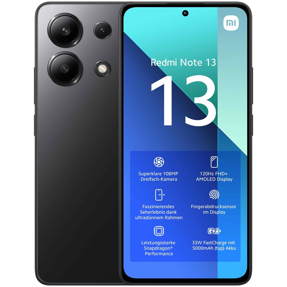 Redmi Note 13 4G 128GB 6GB Ram Display 6.67" Doppia Sim Android Usb Tipo-C Midnight Black - Foto 1