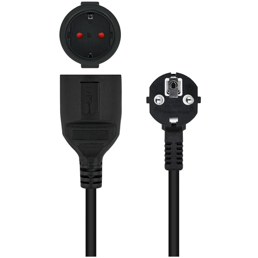 10.22.0605-BK prolunghe e multiple 5 m 1 presa (e) AC Interno Nero - Foto 3