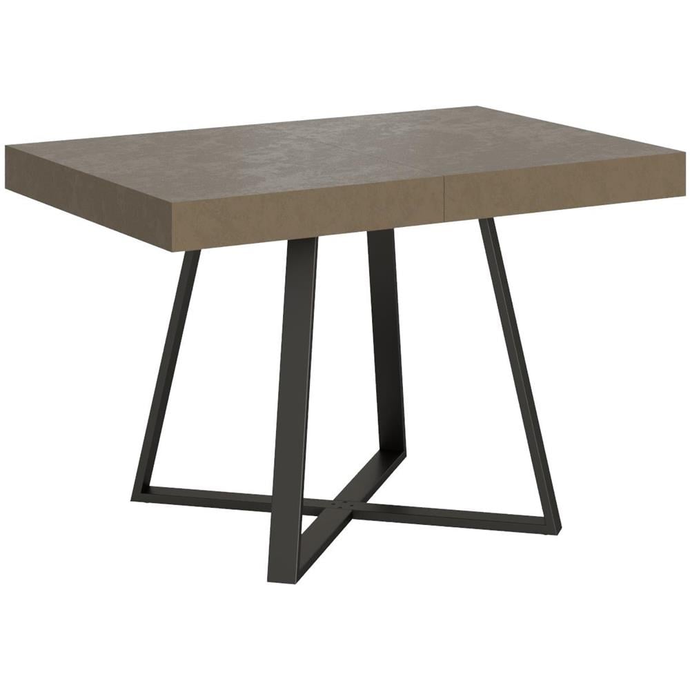Tavolo allungabile 90x120/380cm Abbraccio tortora gambe antracite - Foto 1
