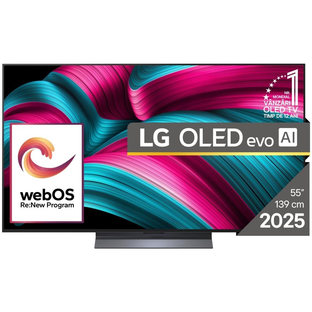 OLED evo AI OLED55C51LA TV 139,7 cm (55") 4K Ultra HD Smart TV Wi-Fi Nero - Foto 1