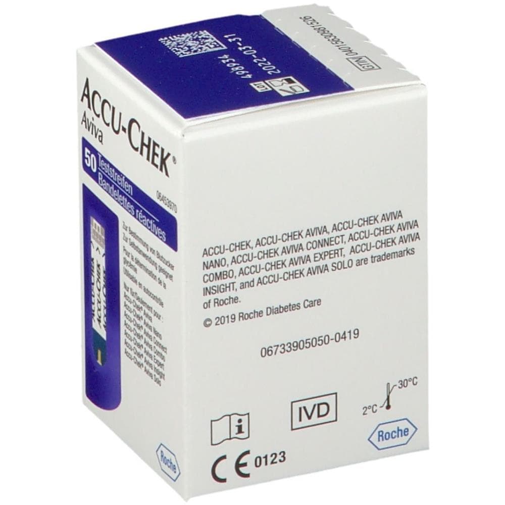 Strisce Misurazione Glicemia Accu-Chek Aviva Brk Retail 50 Pezzi - Foto 5