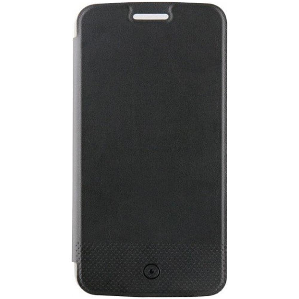 Custodia Cover Flip Case Horizontal Leather Eco Pelle Lenovo Moto G6 Play Nero - Foto 1