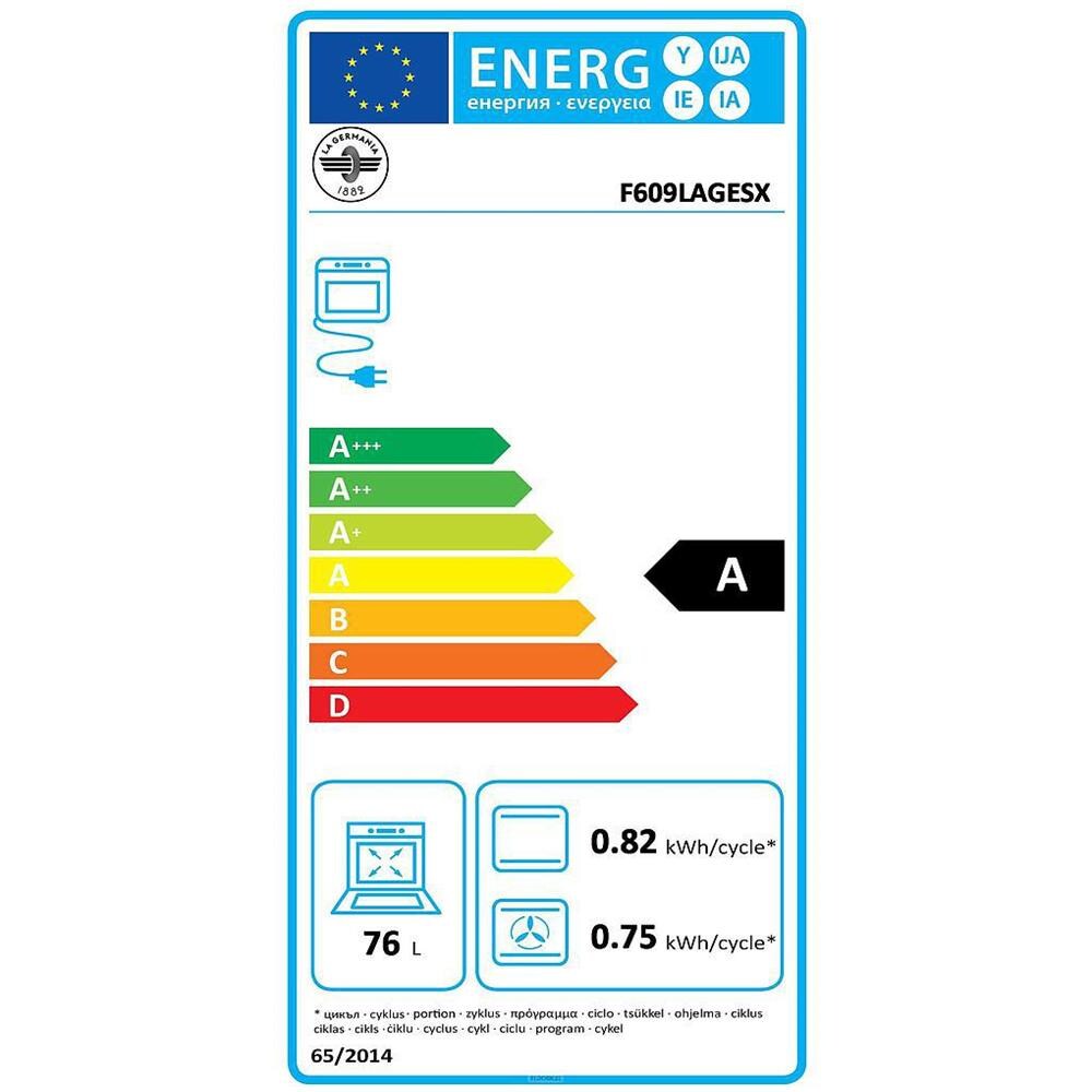 Forno Elettrico da Incasso F609LAGESX Capacità 76 L Multifunzione Ventilato Potenza 2700 W Colore Acciaio Inox - Foto 3
