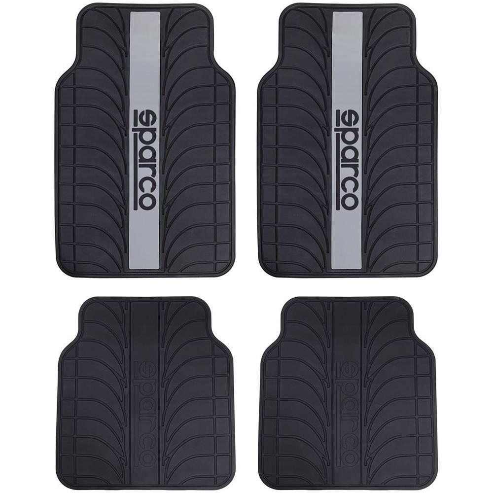 Set Spc1913 Completo Tappetini Auto In Pvc Universale Nero /grigio - Foto 2