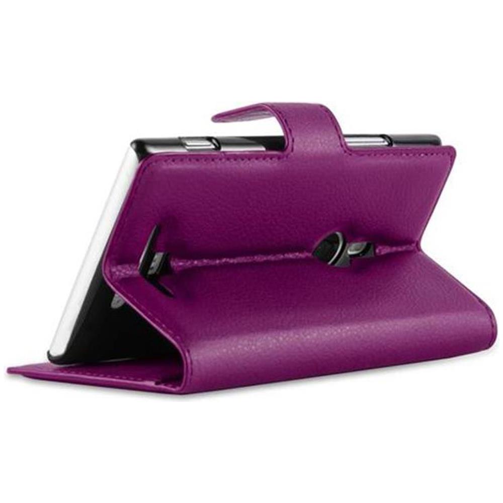 Custodia Compatibile Con Nokia Lumia 925 In Violetta Ametista - Coperchio Protettiva Con Chiusura Magnetica, Funzione Stand E Tasca Per Le Carte - Foto 5