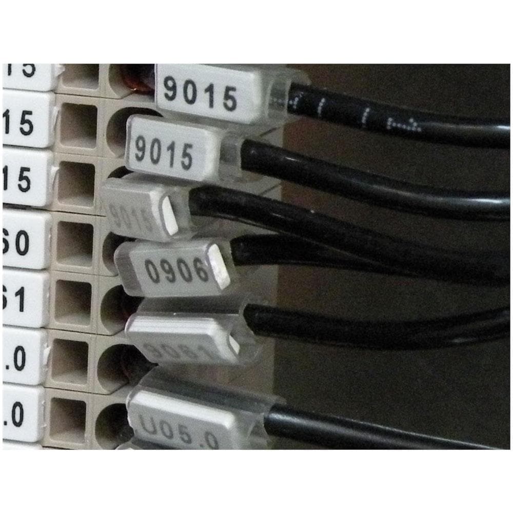 40092 Targhette Segnacavo Per Tubetti Pm 4x15 Colore Bianco - 40092 - Foto 1