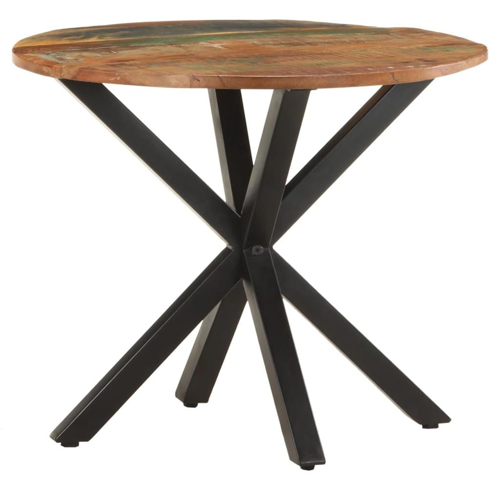 Tavolino Di Servizio 68x68x56 Cm In Legno Massello Di Recupero - Foto 1