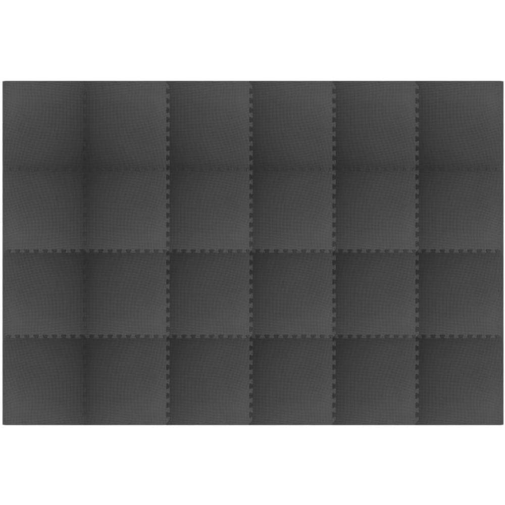 Tappetino a Incastro 24 pz 8,64 m² in Schiuma EVA Nera - Foto 2