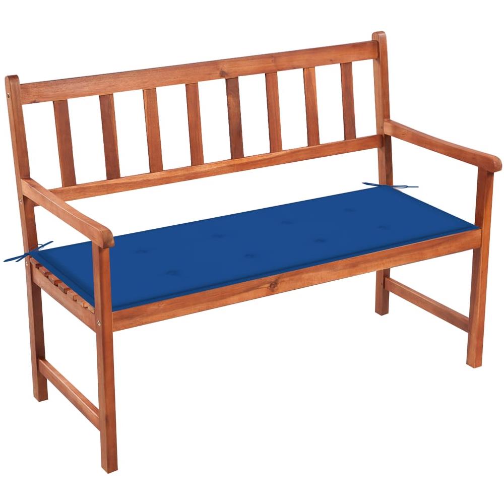 Panca da Giardino con Cuscino 120 cm in Massello di Acacia - Foto 1