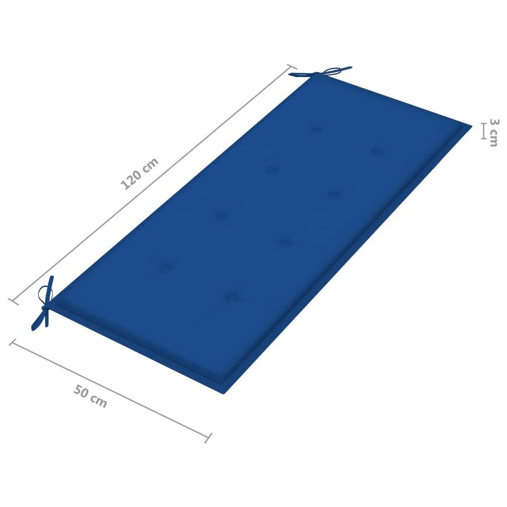 Panca da Giardino con Cuscino 120 cm in Massello di Acacia - Foto 2