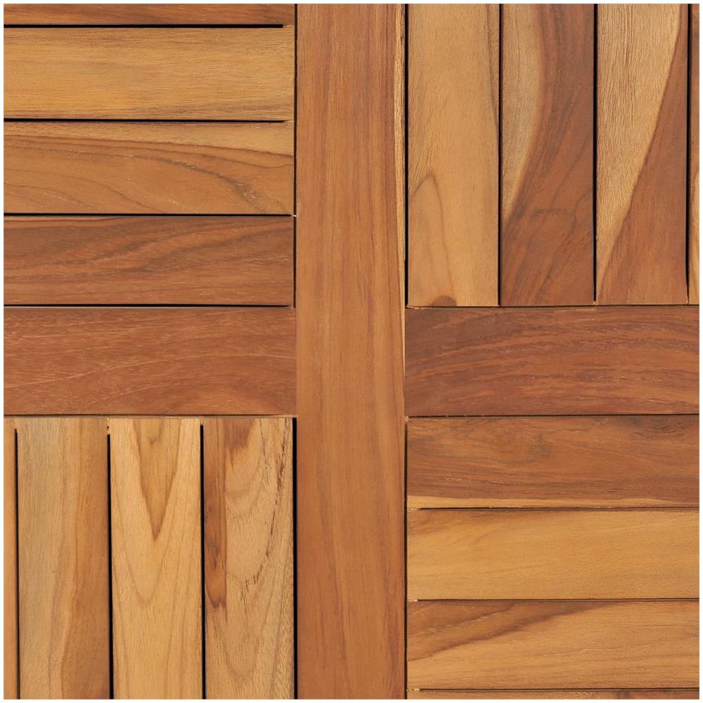 Piano Tavolo in Legno Massello di Teak Rotondo 2,5 cm 70 cm - Foto 2
