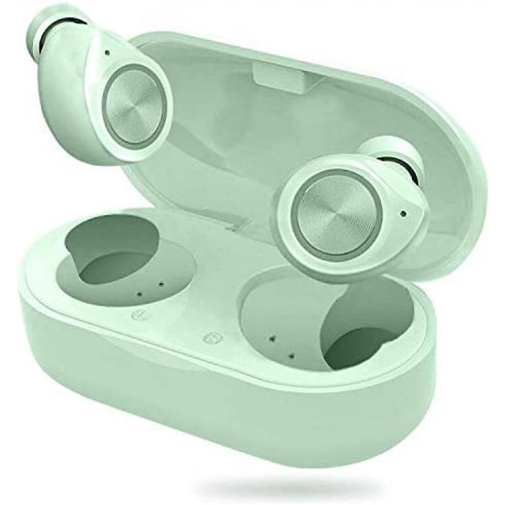 Vero Auricolari Wireless Bluetooth 5.0 Con Custodia Di Ricarica, Touch Controllo Ipx7 Auricolare Sportivo Impermeabile Auricolare Integrato Mic (verde)  - Foto 1