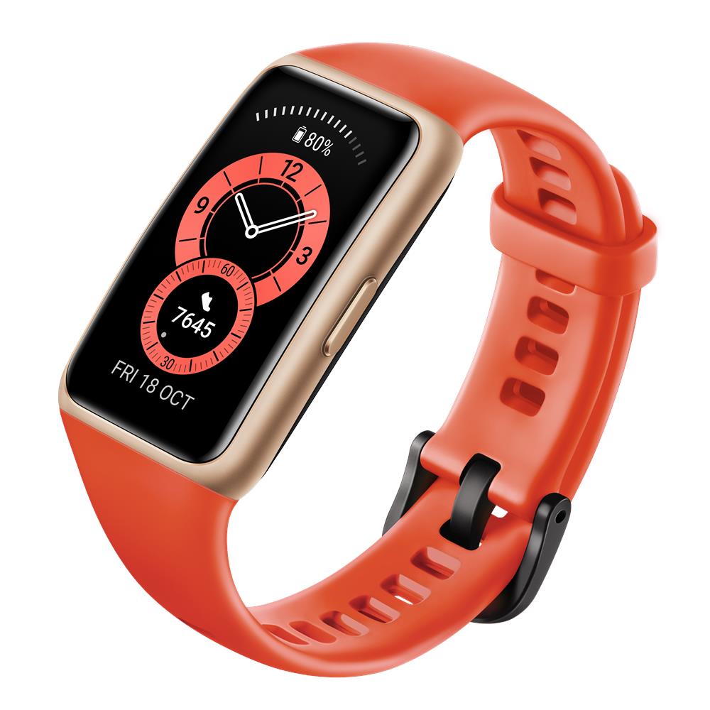 Activity Tracker Band 6 Impermeabile 5ATM Display 1.47" Bluetooth per Fitness con Pedometro e Cardiofrequenzimetro Rosso - Europa - Foto 2
