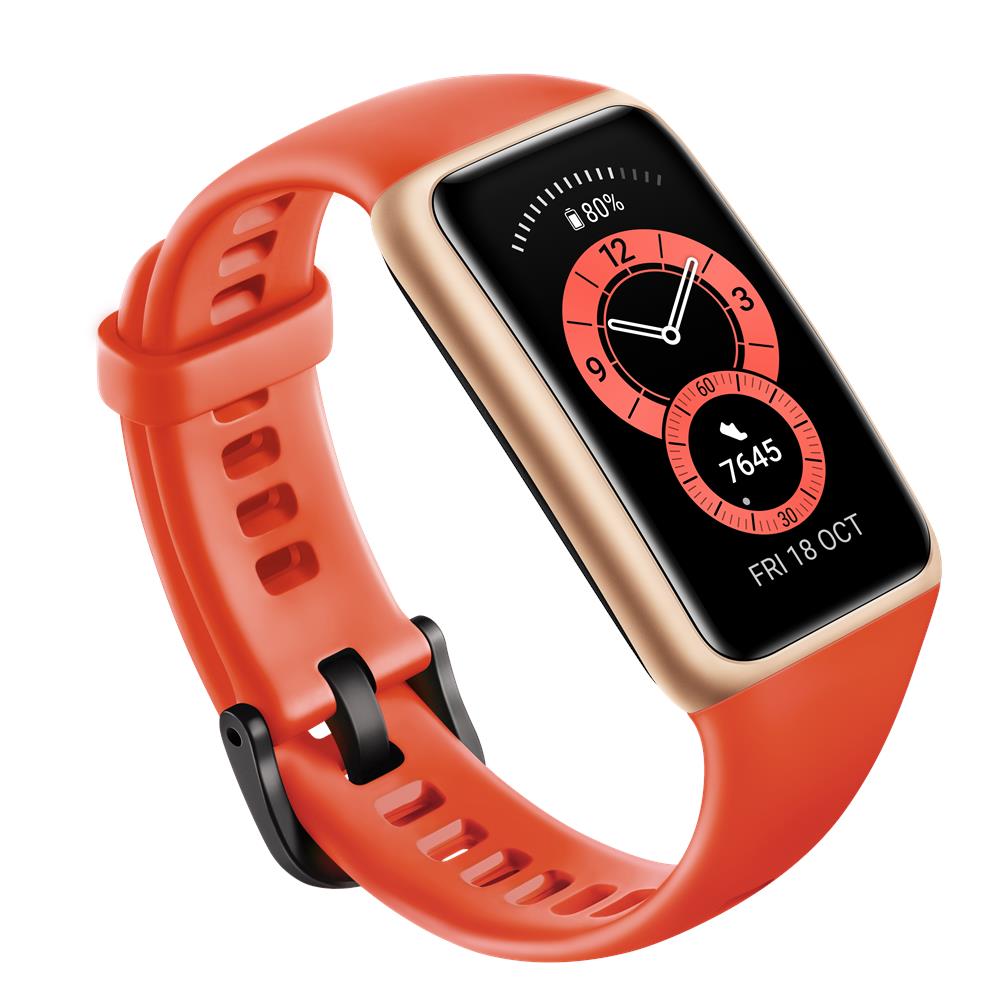 Activity Tracker Band 6 Impermeabile 5ATM Display 1.47" Bluetooth per Fitness con Pedometro e Cardiofrequenzimetro Rosso - Europa - Foto 3