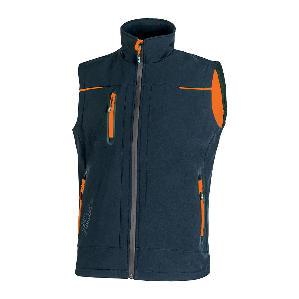 Upower Universe Gilet Smanicato Da Lavoro Impermeabile Antivento Traspirante Colore Deep Blue Tg. 3xl - Foto 1