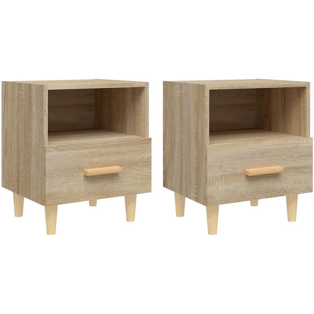 Comodini 2 Pz Rovere Sonoma 40x35x47 Cm - Foto 1