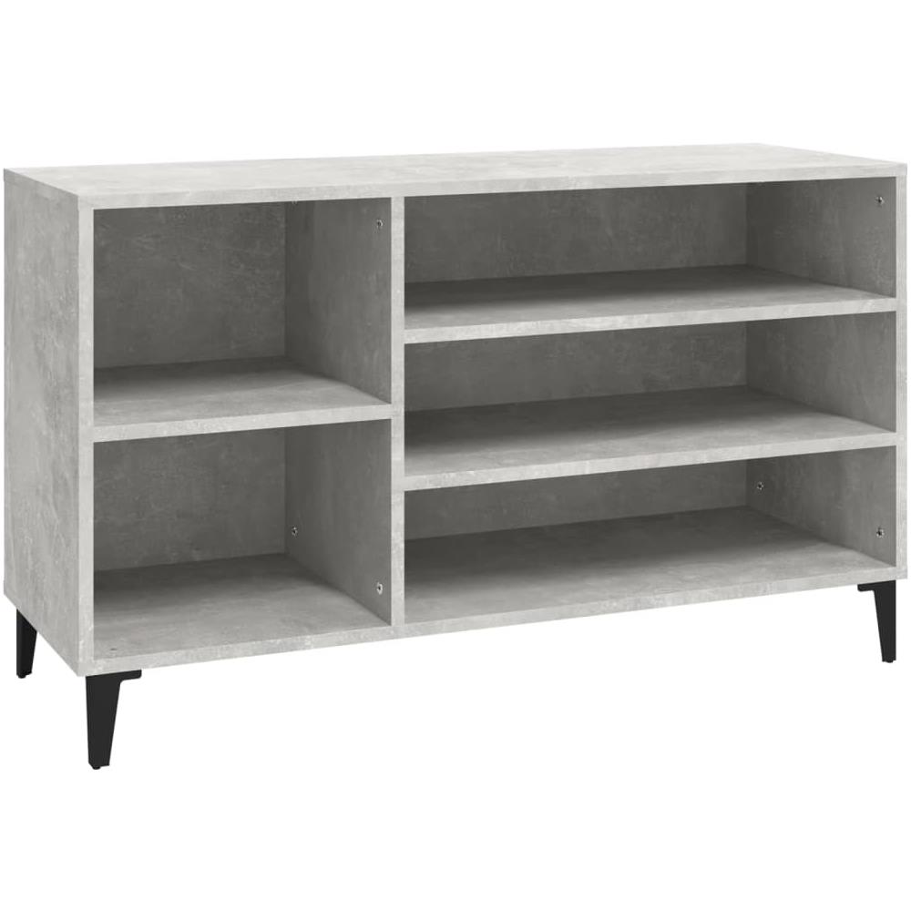 Scarpiera Grigio Cemento 102x36x60 Cm In Legno Multistrato - Foto 1