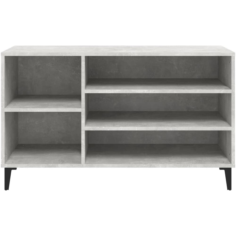 Scarpiera Grigio Cemento 102x36x60 Cm In Legno Multistrato - Foto 9