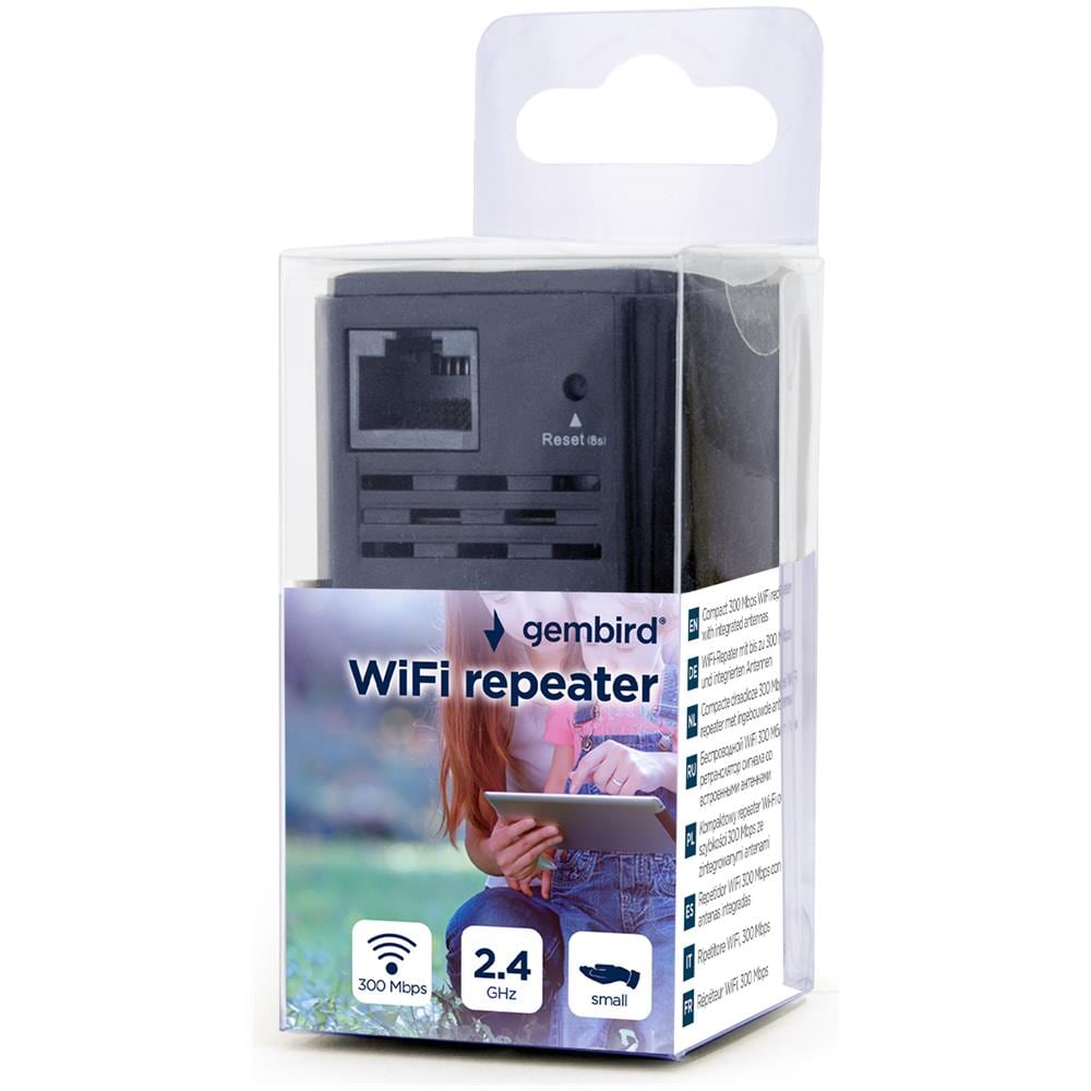 WNP-RP300-03-BK ponte e ripetitore Ripetitore di rete 300 Mbit /s Nero - Foto 2