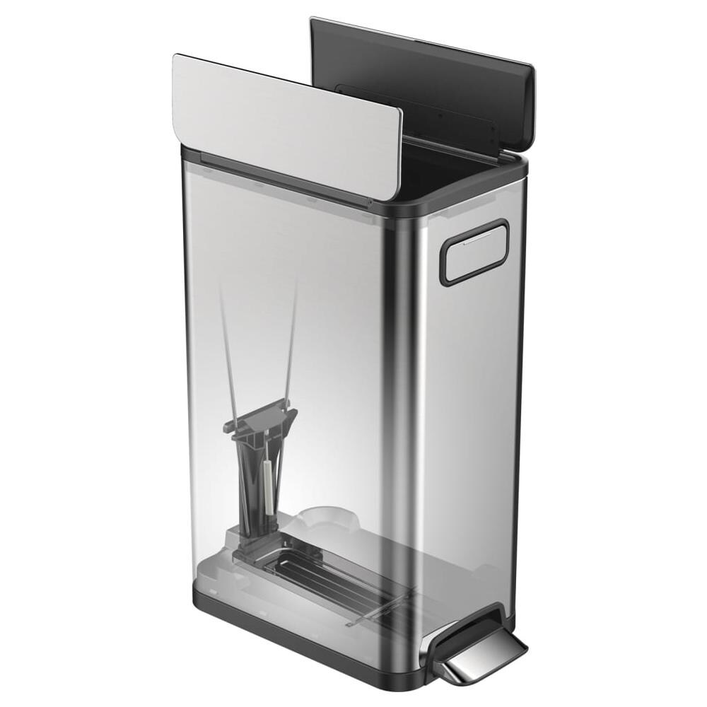 Pattumiera A Pedale Ecofly 45 L Argento Opaco - Foto 3