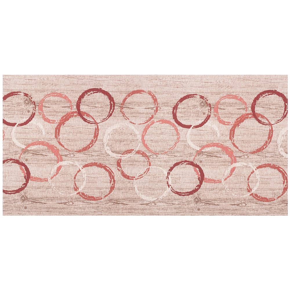 Tappeto Passatoia Tessuto Jacquard Linea Emozioni Disegno Giotto Rosso 57x400 Rosso - Foto 1