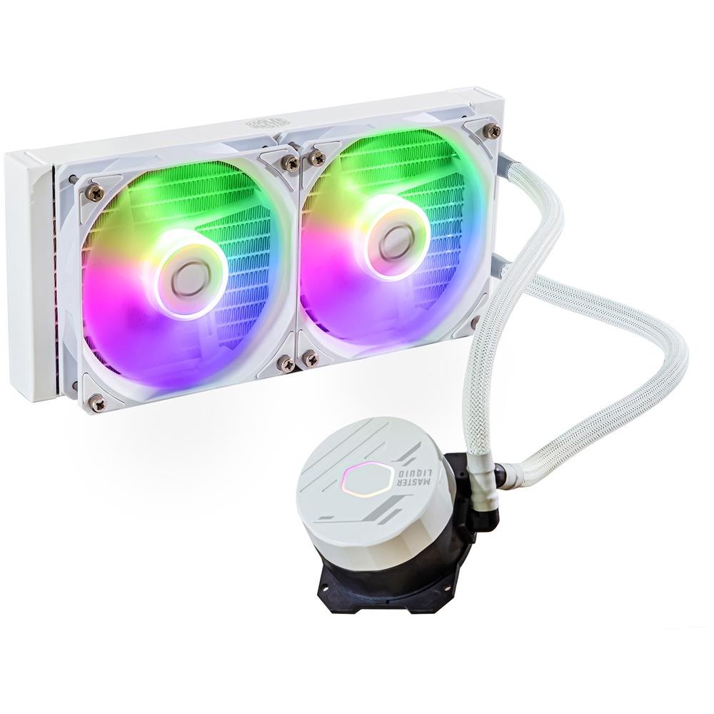 Dissipatore a Liquido per CPU MasterLiquid 240L Core ARGB AIO 240 mm Colore Bianco - Foto 1