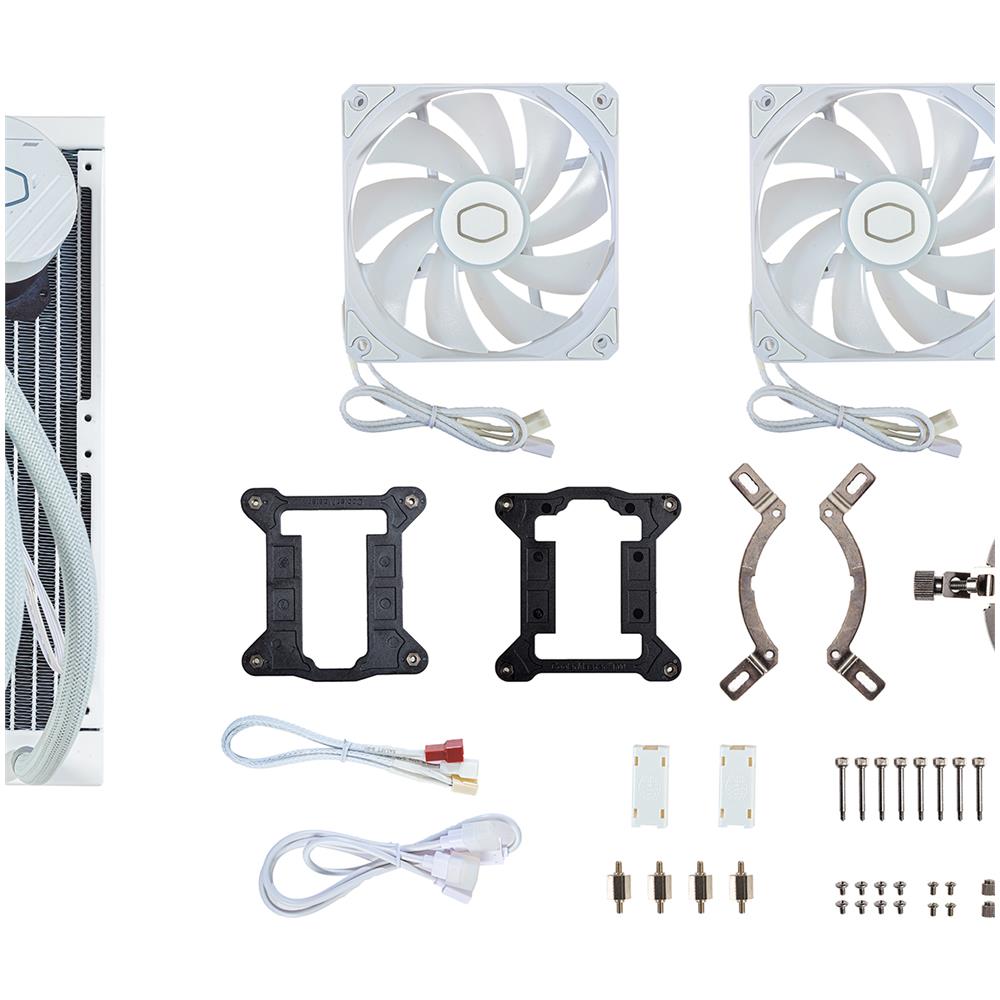 Dissipatore a Liquido per CPU MasterLiquid 240L Core ARGB AIO 240 mm Colore Bianco - Foto 6