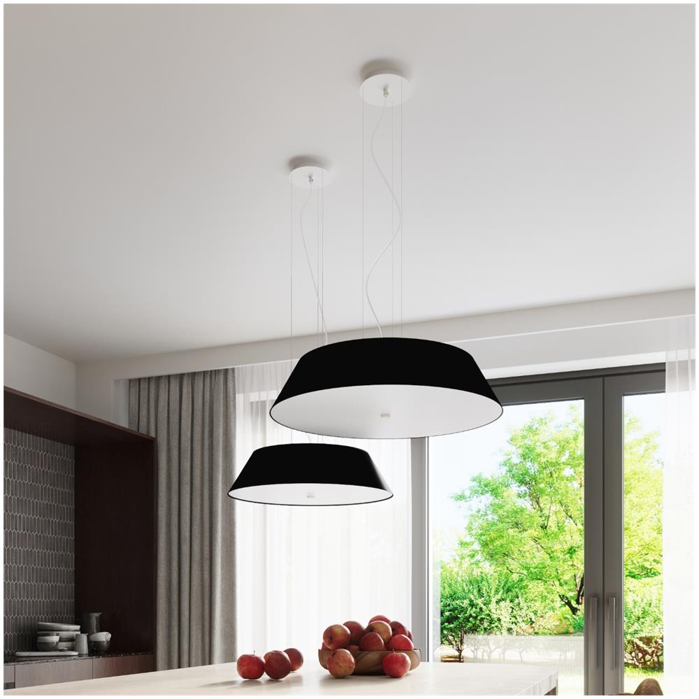 Sollux Lighting Lampadario Vega 60 Nero Sl.0766 - Minimalista Lampadari Nero 105x60x60 Cm - Foto 7
