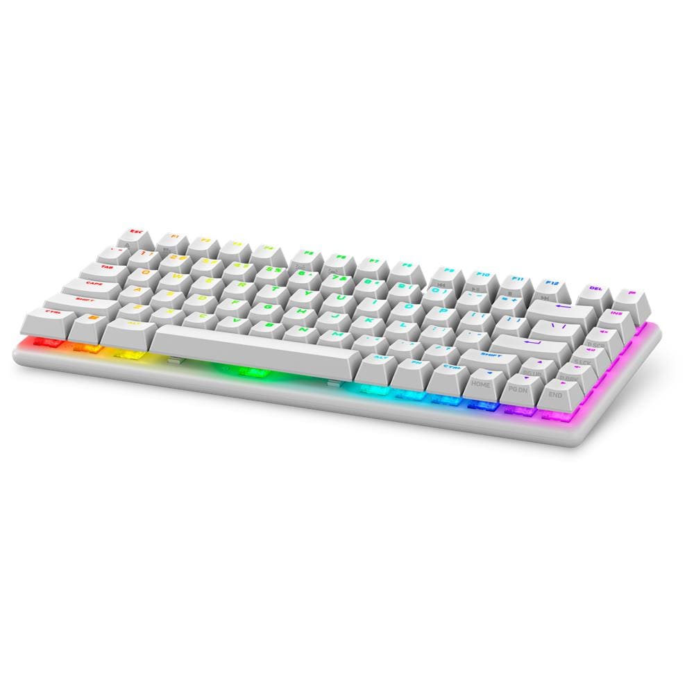 Pro Wireless Gaming Keyboard tastiera USB + RF Wireless + Bluetooth Bianco - Foto 1