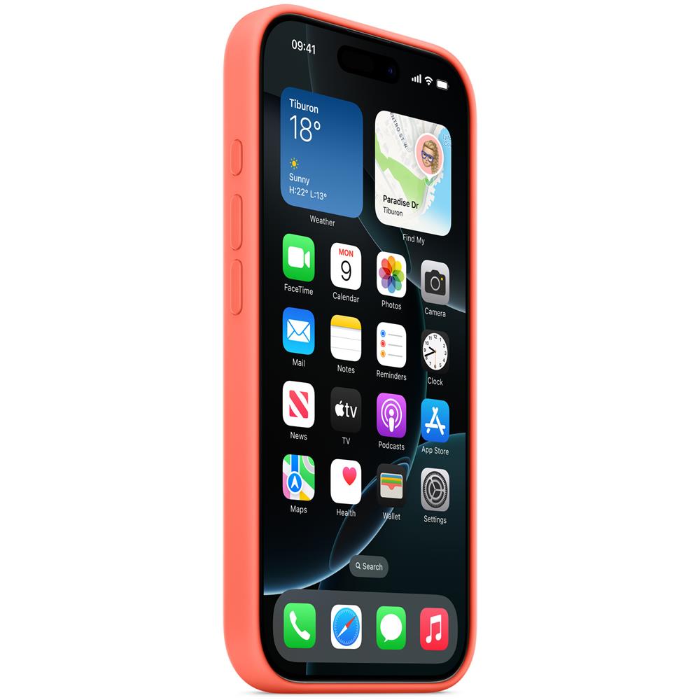 Custodia MagSafe in silicone per iPhone 16 Pro - Mandarancio - Foto 5