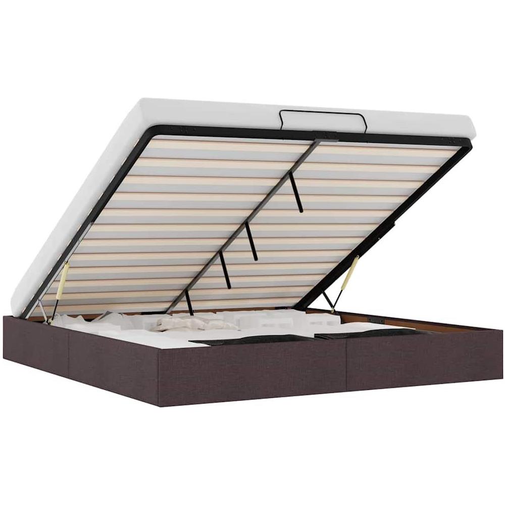 Struttura Letto Pouf senza Materasso 180x200 cm in Tessuto - Foto 1