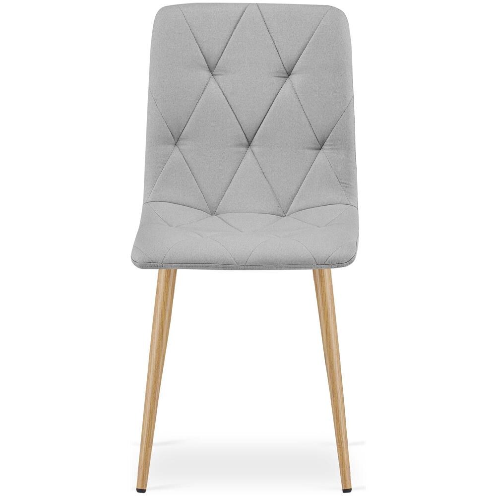 Sedia imbottita TYRA - Elegante grigio chiaro per soggiorno, sala da pranzo - Foto 2