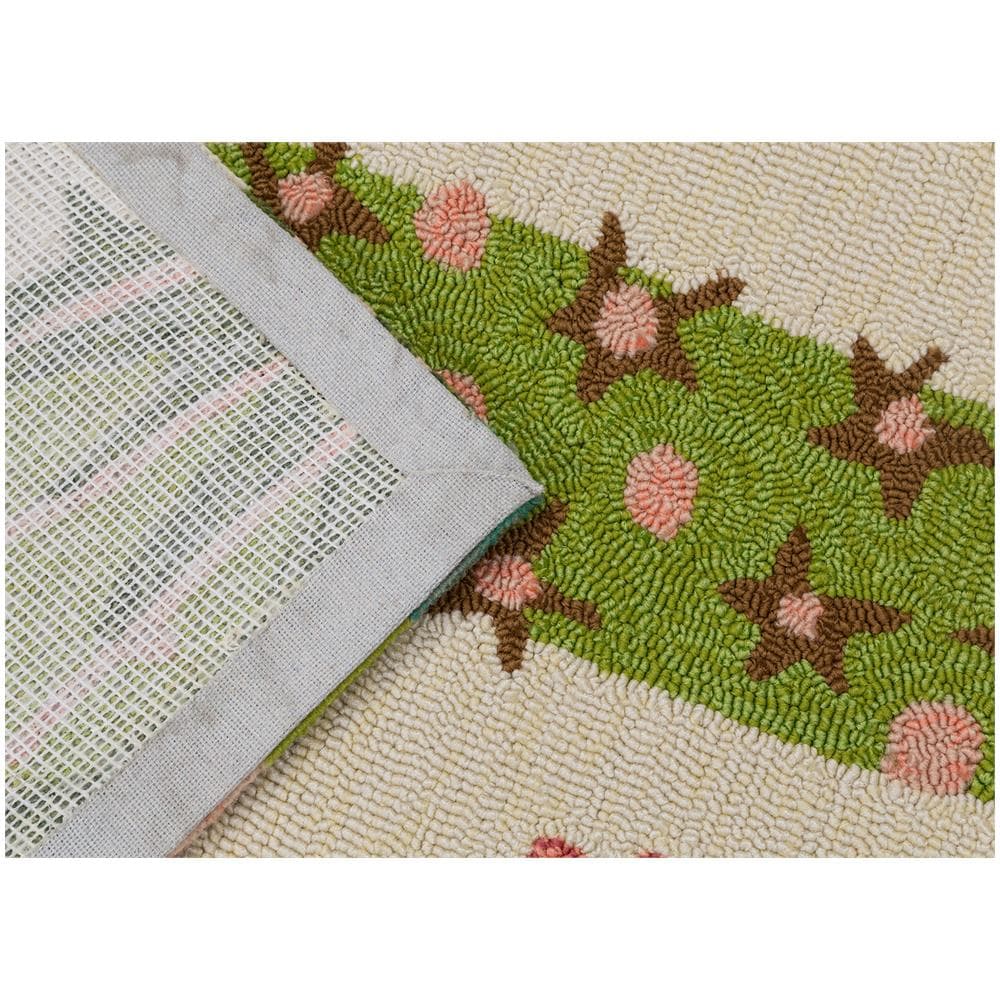 Tappeto da patio Rosetta di, 70x140 cm, bianco /maculato, per interni /esterni - Foto 1