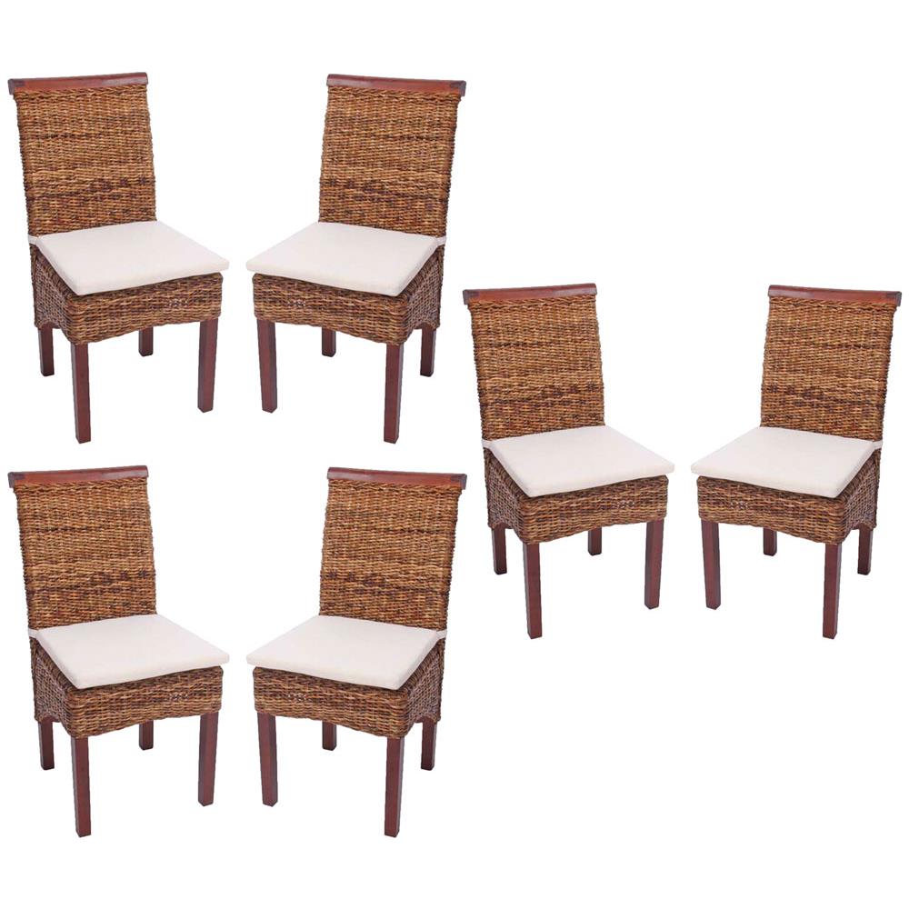 Mendler - Set 6x Sedie M45 Intreccio Di Banano Gambe Chiare ... Mendler - Set 6x Sedie M45 Intreccio Di Banano Gambe Chiare ...