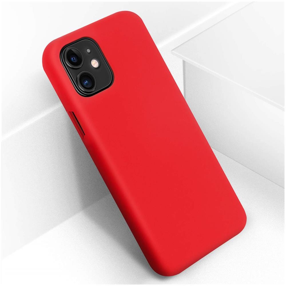 Cover Silicone Apple Iphone 11 Semi-rigida Opaca Finitura Soft Touch Rosso - Foto 2