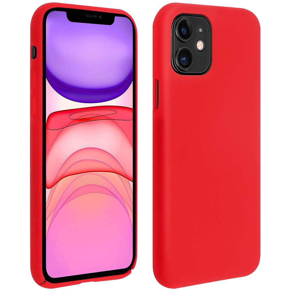 Cover Silicone Apple Iphone 11 Semi-rigida Opaca Finitura Soft Touch Rosso - Foto 1