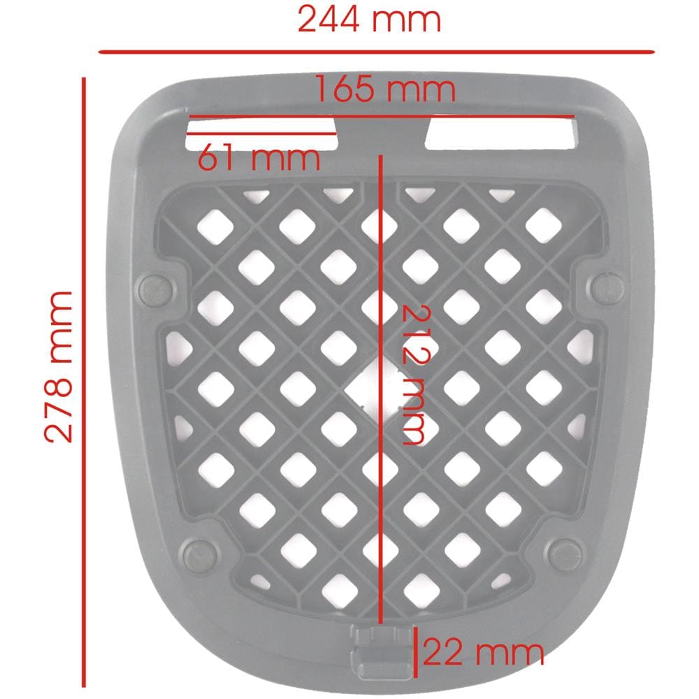 Piastra Per Bauletto Top Case Moto Scooter Baule Valigia Rigida Universale - Foto 3