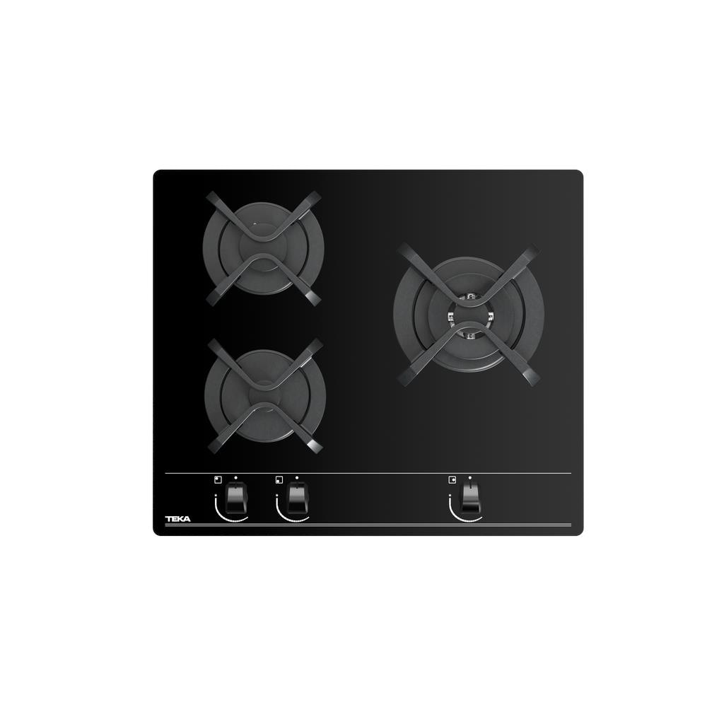 Piano Cottura GBC 63010 a Gas 3 Fuochi Gas Colore Nero - Foto 2