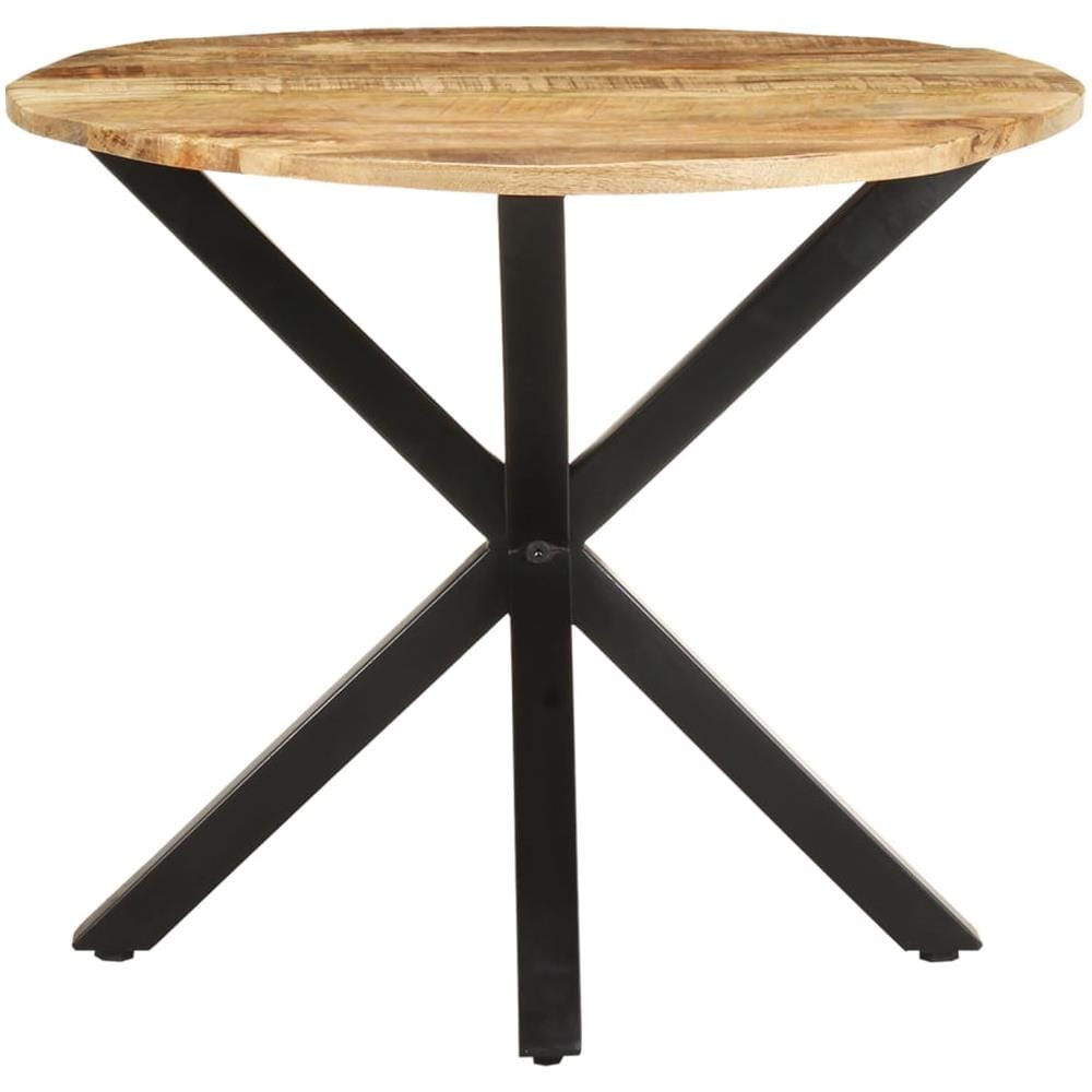 Tavolino Di Servizio 68x68x56 Cm In Legno Massello Di Mango - Foto 2