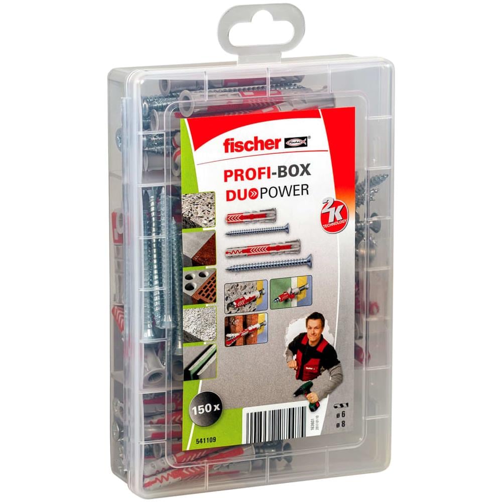 Set di Tasselli con Vite PROFI-BOX DUOPOWER 150 pz - Foto 1