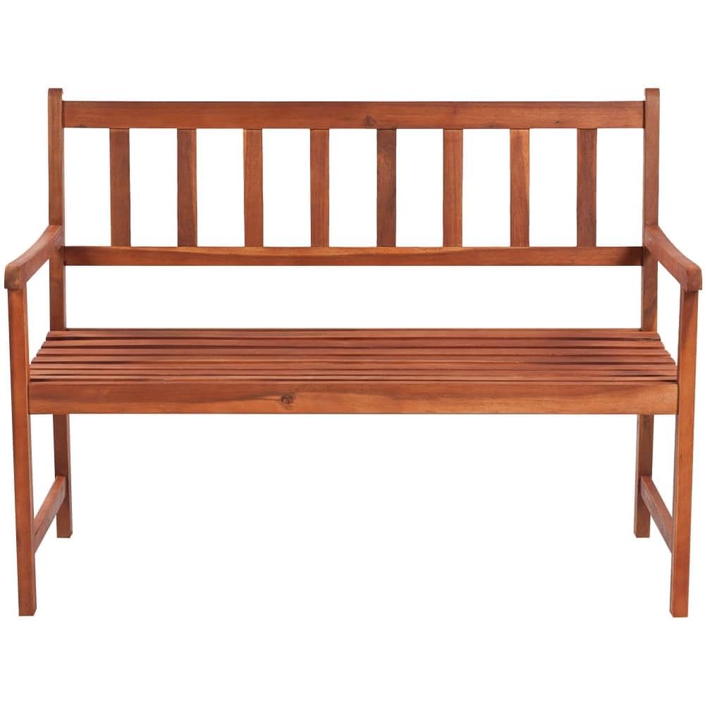 Panca da Giardino con Cuscino 120 cm in Massello di Acacia - Foto 2