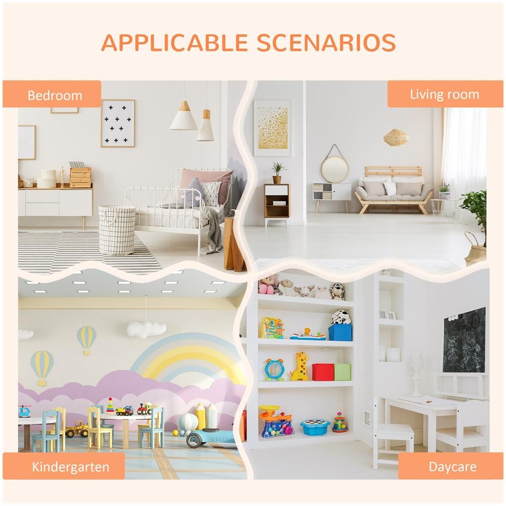 Armadio Cameretta Mobile Portagiochi Con Contenitori E Appendiabiti - Arancione - Foto 8