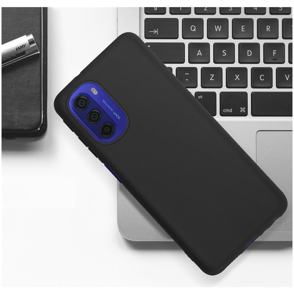 Cover Motorola Moto G51 5g Silicone Flessibile Finitura Opaca Nera - Foto 5