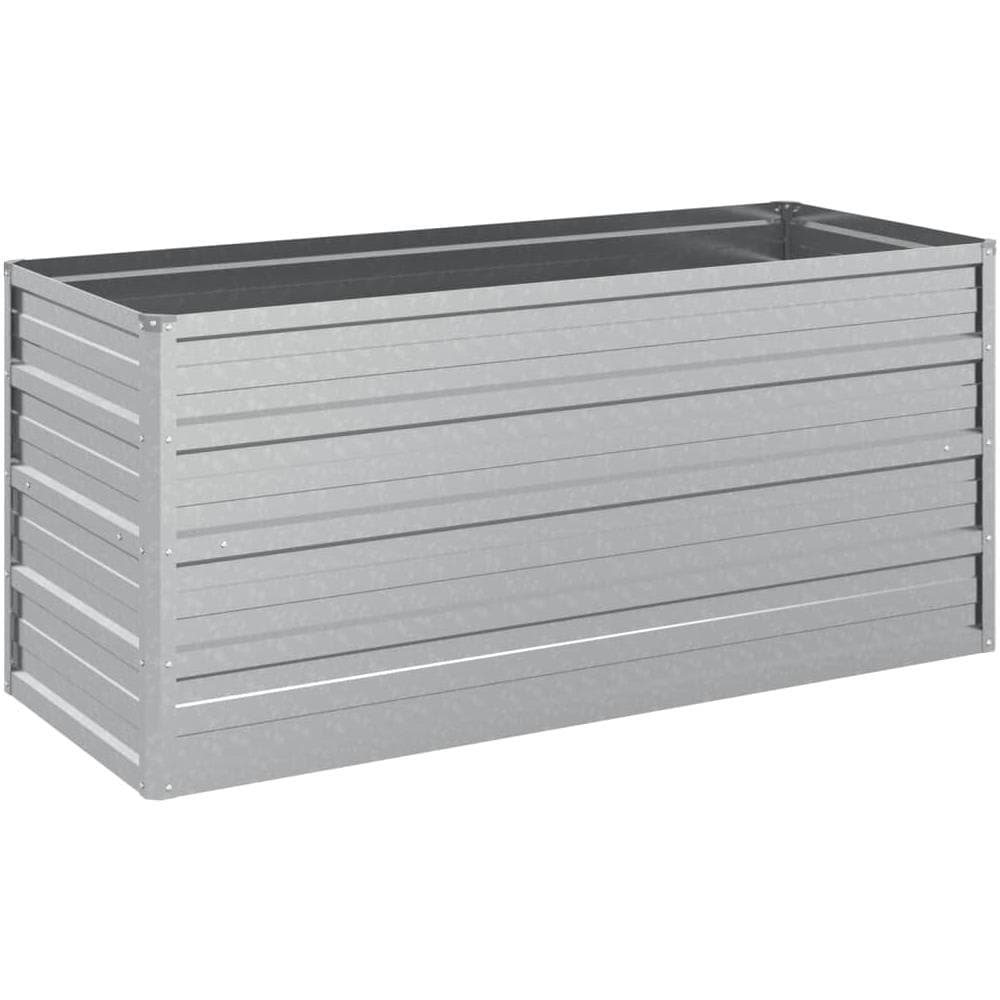 Letto Rialzato Giardino 100x40x45 cm in Acciaio Zincato Argento - Foto 1
