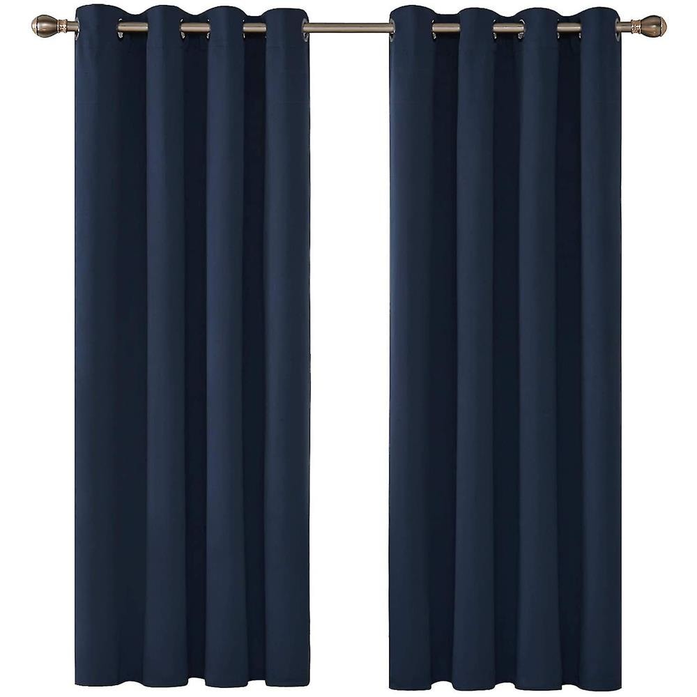 Homxi Tende Blackout 2 Pannelli - 137x160 Cm Cadauno, Grigio/bianco Astratto - Oscuranti E Fonoassorbenti