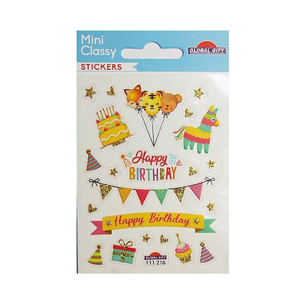 Adesivi - Festa Di Compleanno - Glitter - 1,8 Cm - Foto 1