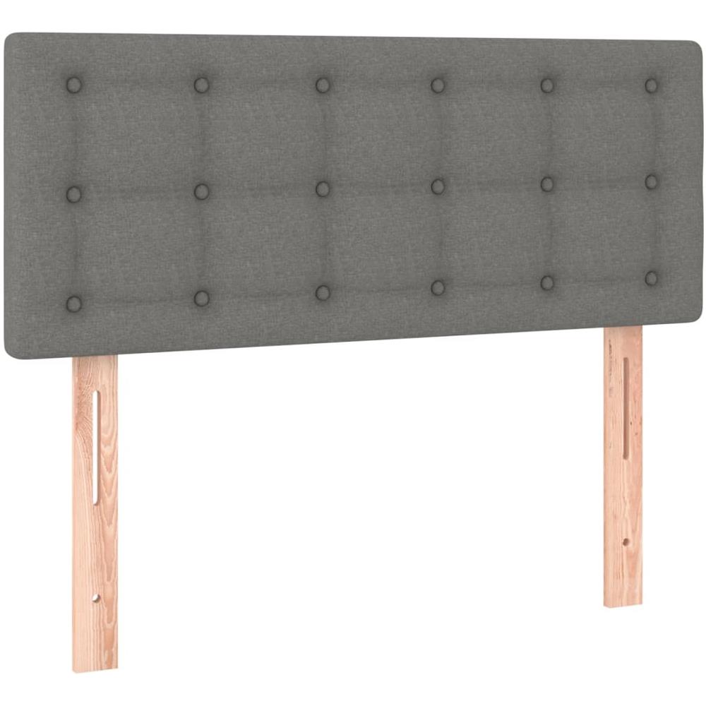 Testiera Grigio Scuro 80x5x78/88 Cm In Tessuto - Foto 2