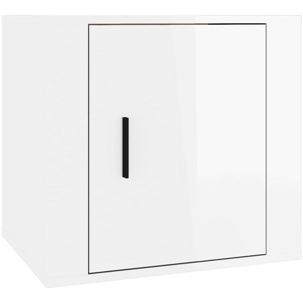 Comodino Bianco Lucido 50x39x47 Cm - Foto 2