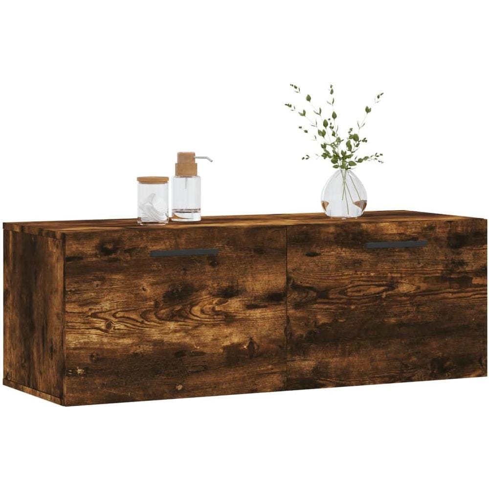 Mobile A Parete Rovere Fumo 100x36,5x35 Cm In Legno Multistrato - Foto 3