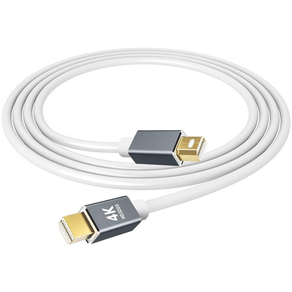 Cavo Video Mini Displayport Maschio A Mini Displayport Maschio 1,8m, Bianco - Foto 1